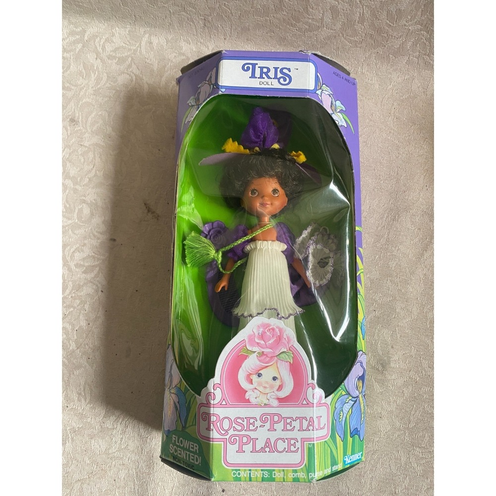 Vintage 1984 Kenner Rose Petal Place IRIS Doll Flower Scented NIB 83030